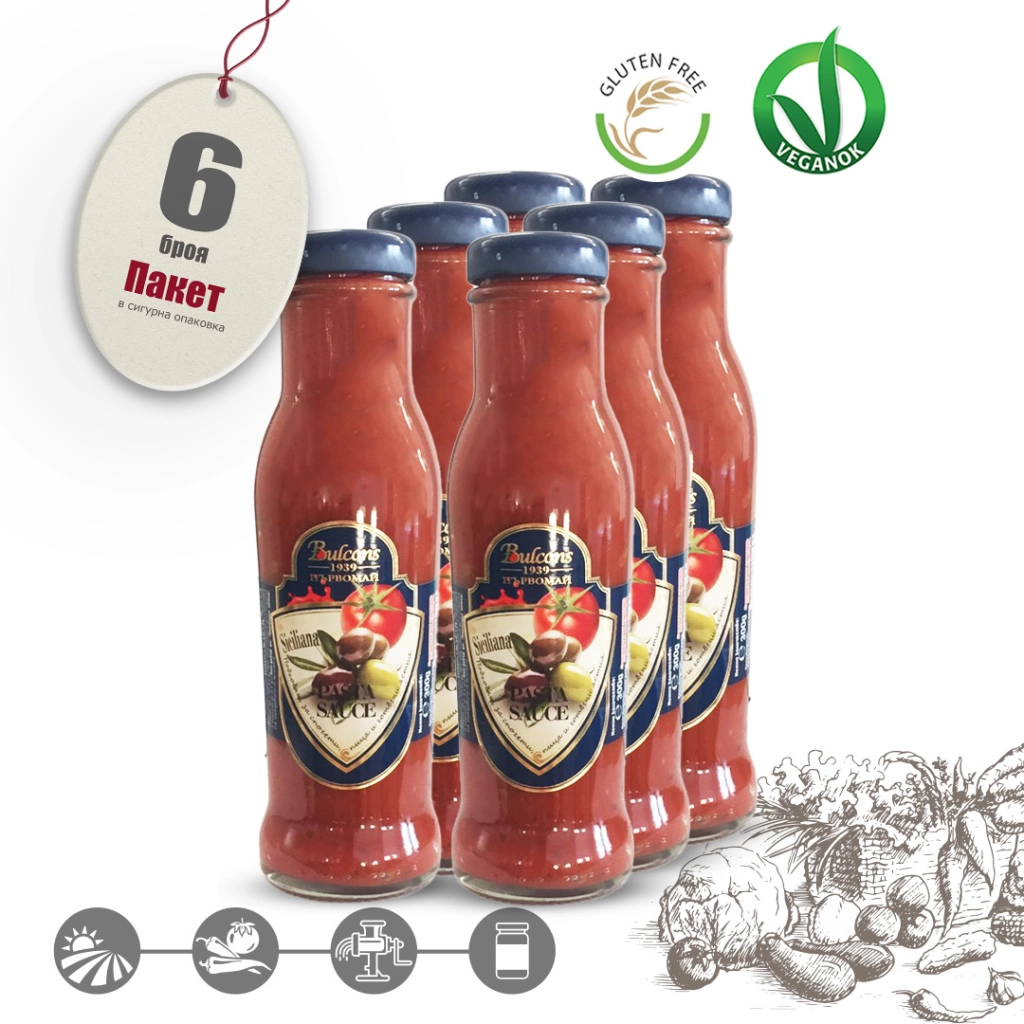 Tomato sauce with black and green olives 300 g - STECK