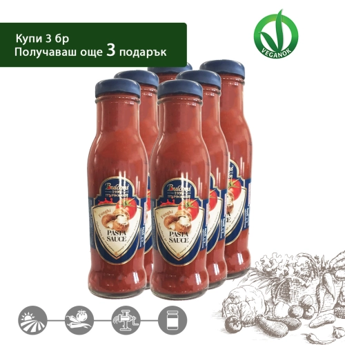 Доматен сос с гъби 300 гр - ПРОМОЦИЯ 3+3